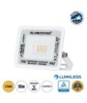 GLOBOSTAR® ATLAS 61406 Προβολέας LED 10W 1150lm 120° AC 220-240V Αδιάβροχο IP67 Θερμό Λευκό 2700K - Lumileds SMD Chip - TÜV Rheinland Certified - Λευκό Ματ - Μ10 x Π2 x Υ8cm - 5 Χρόνια Εγγύηση